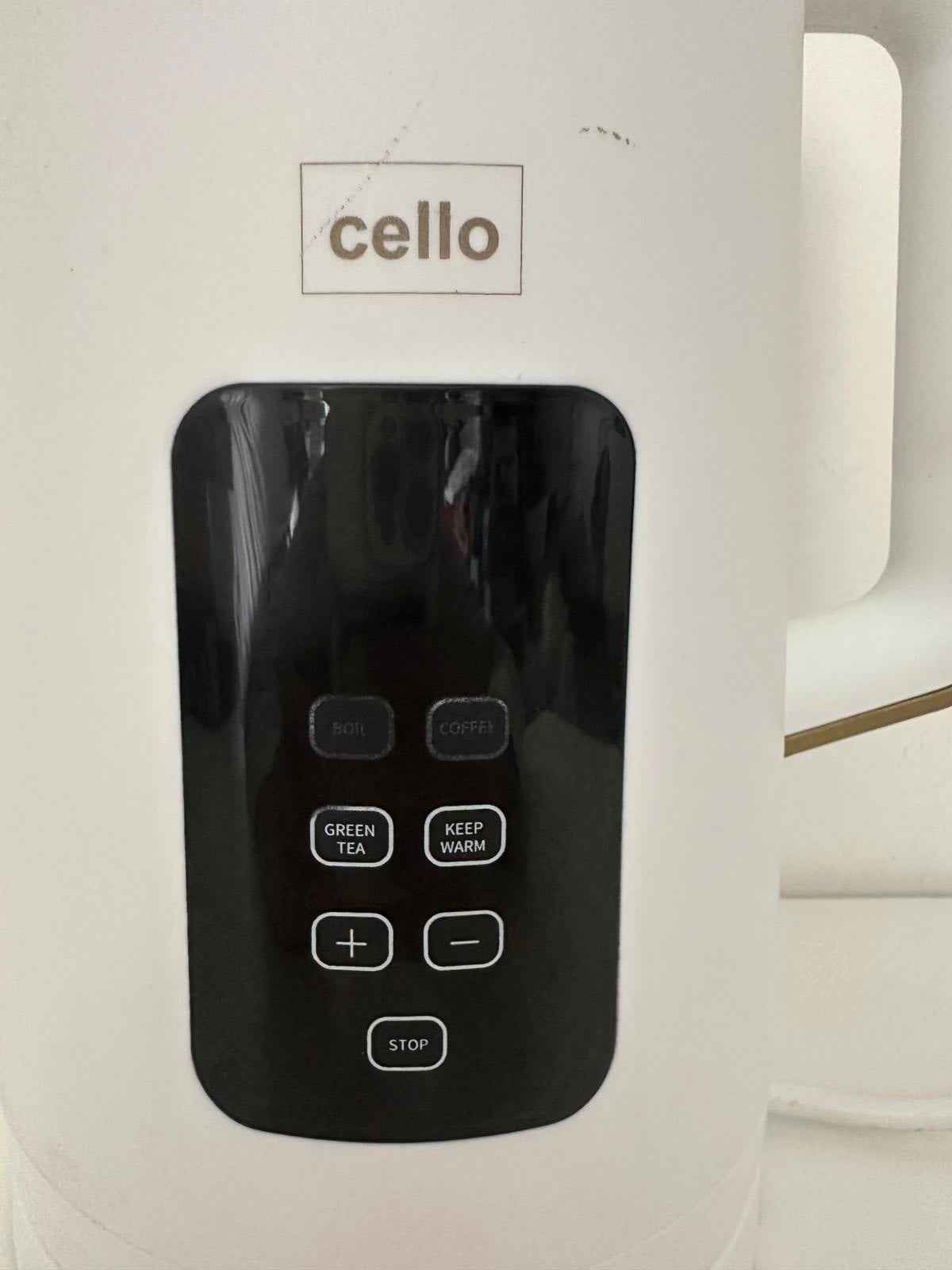 Cello White Digital Kettle 1.7L – Multi-Function Hot Water Boiler