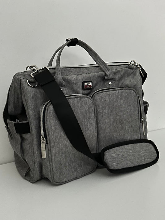 Pomelo Best Grey Multi-Pocket Travel Changing Bag – Spacious & Practical