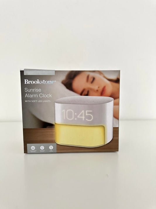 Brookstone Sunrise Alarm Clock with Soft LED Lights