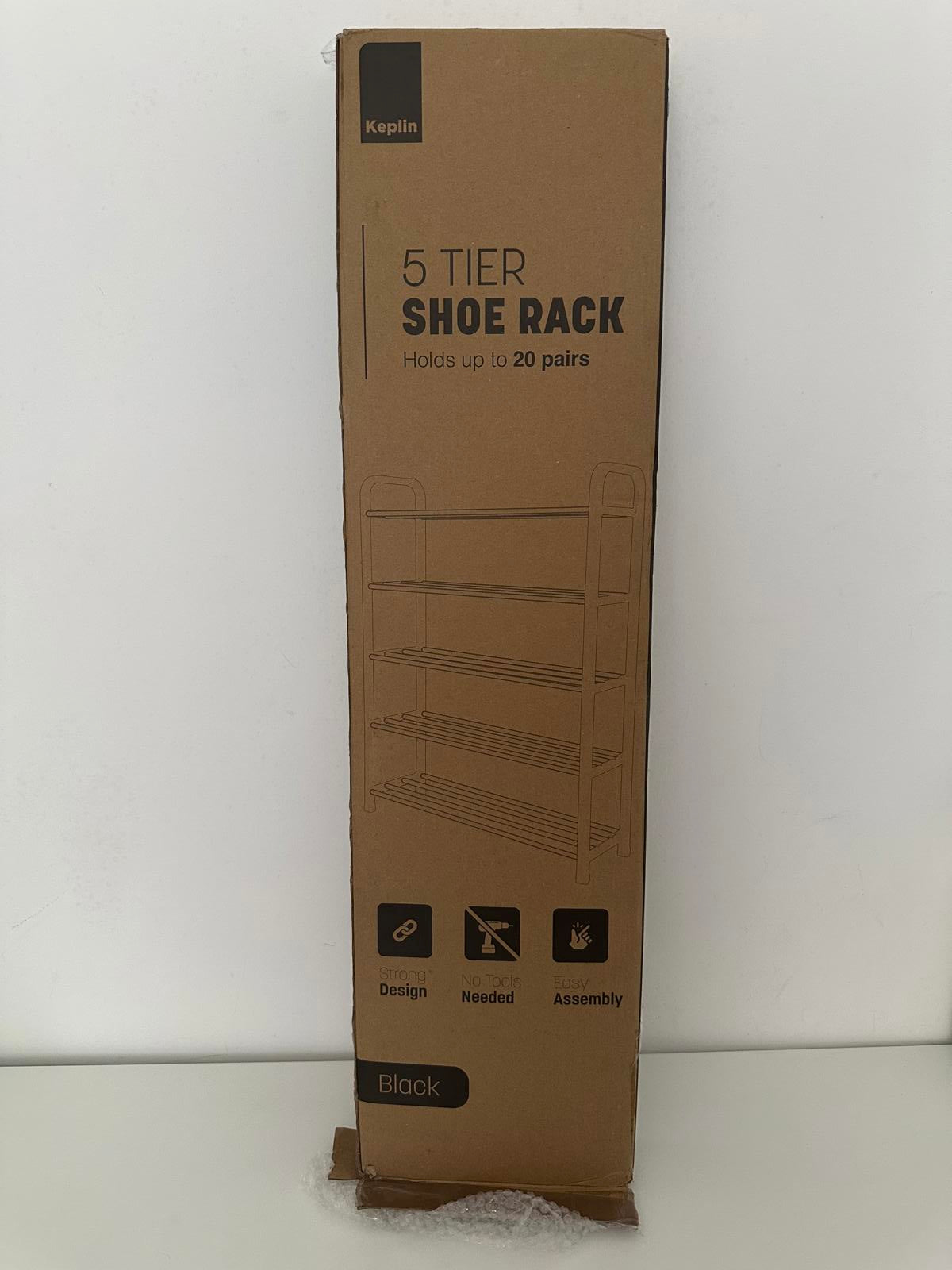 Keplin 5 Tier Shoe Rack – Space-Saving Storage for Up to 20 Pairs