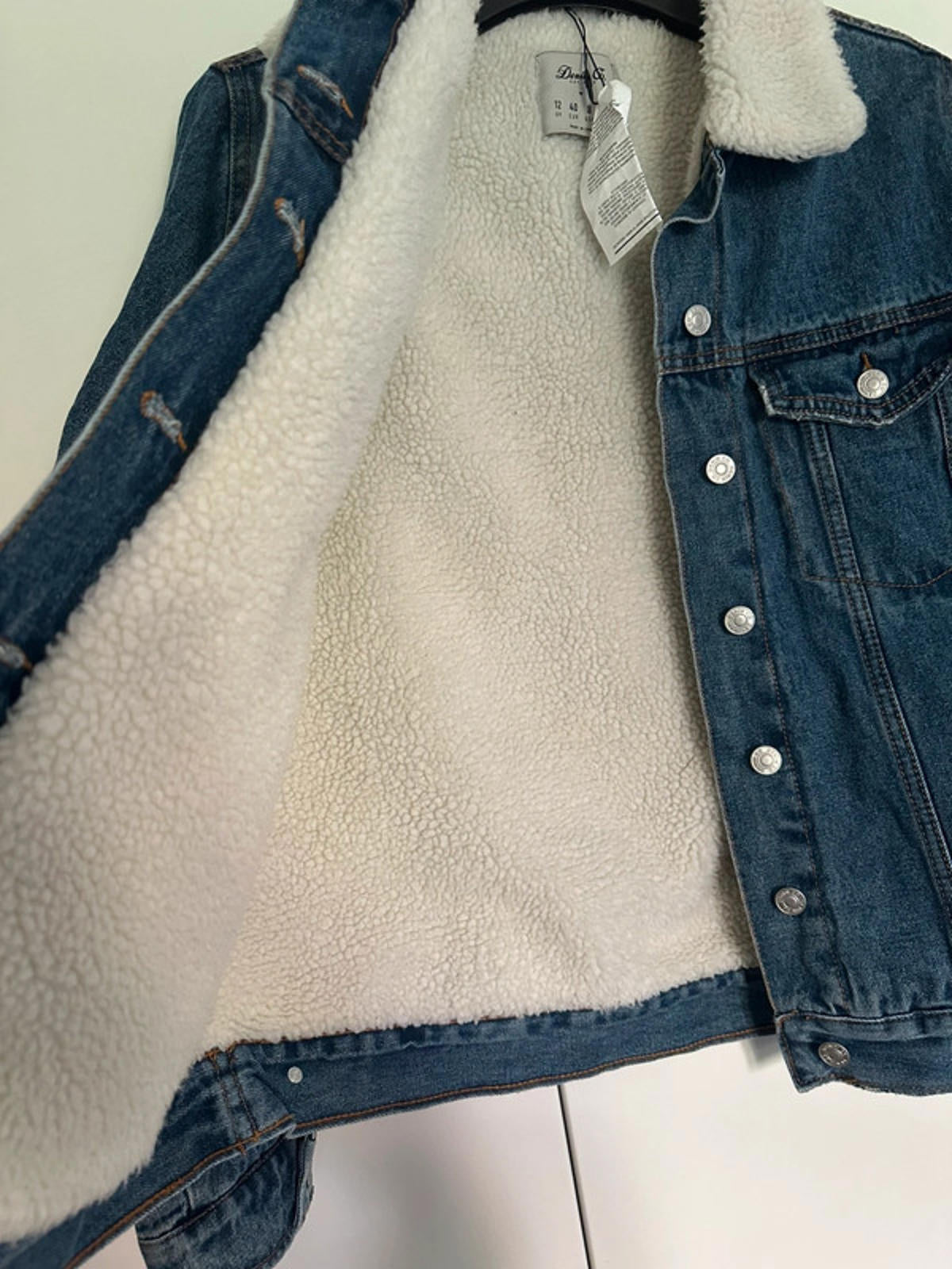 Denim & Co. Sherpa Lined Denim Jacket