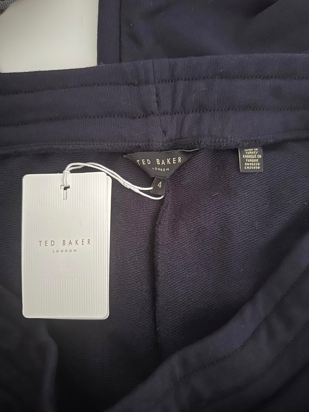 Ted Baker London Navy Joggers with Floral Patch – Men’s Loungewear