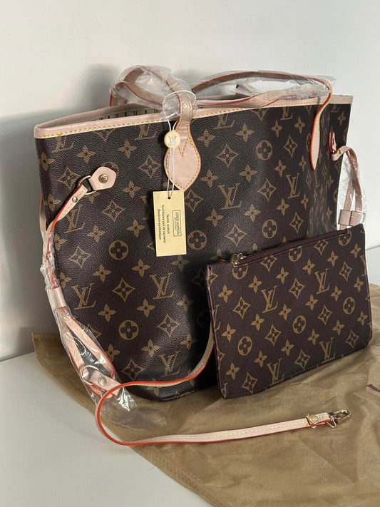 Louis Vuitton Neverfull Monogram Tote with Pouch