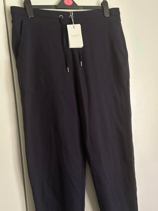 Ted Baker London Navy Joggers with Floral Patch – Men’s Loungewear