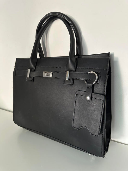 Elegant Next Black Structured Tote Handbag