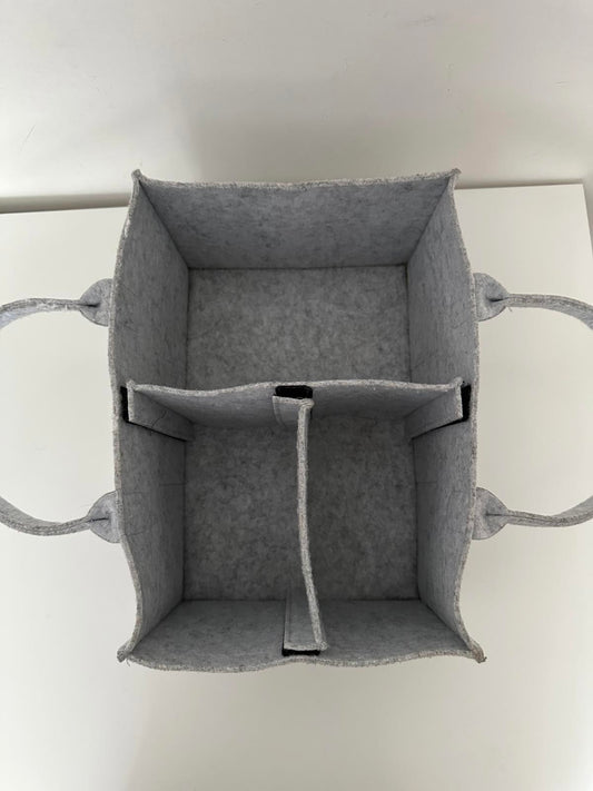 Grey Felt Baby Caddy Storage Organiser