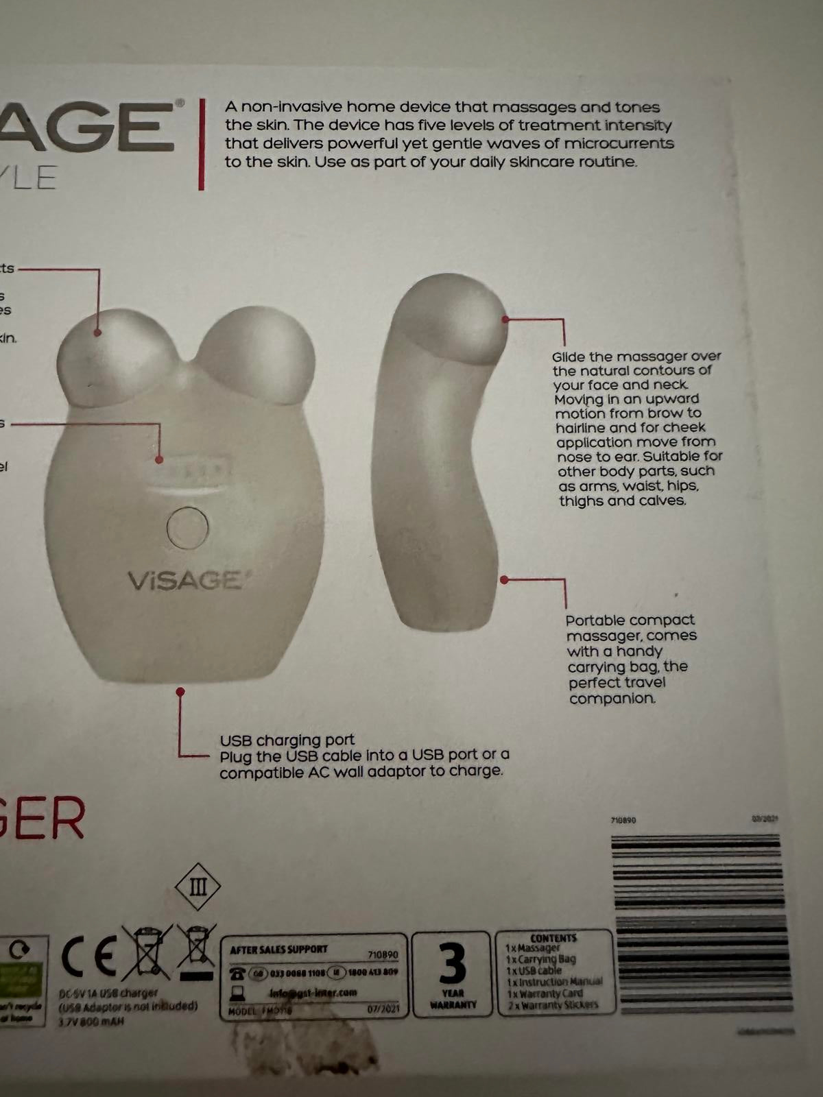 Visage Pro Style Facial Massager – Microcurrent Technology