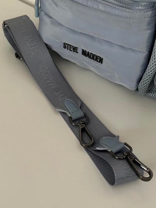 Steve Madden Light Blue Crossbody Bag with Adjustable Strap