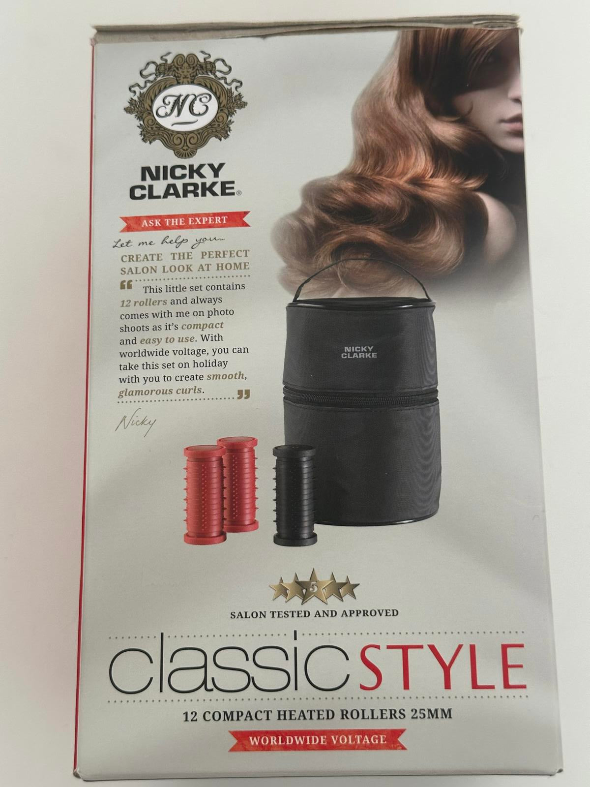 Nicky Clarke Classic Style 12 Heated Rollers – 25mm