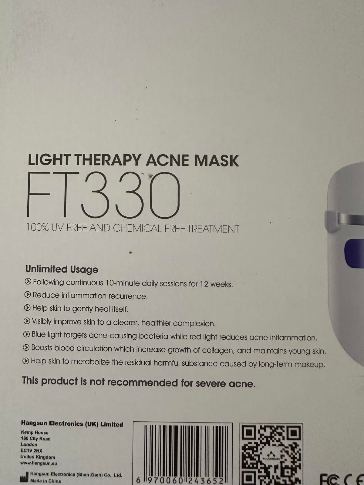 Hangsun FT330 Light Therapy Acne Mask – UV-Free & Chemical-Free Skin Treatment