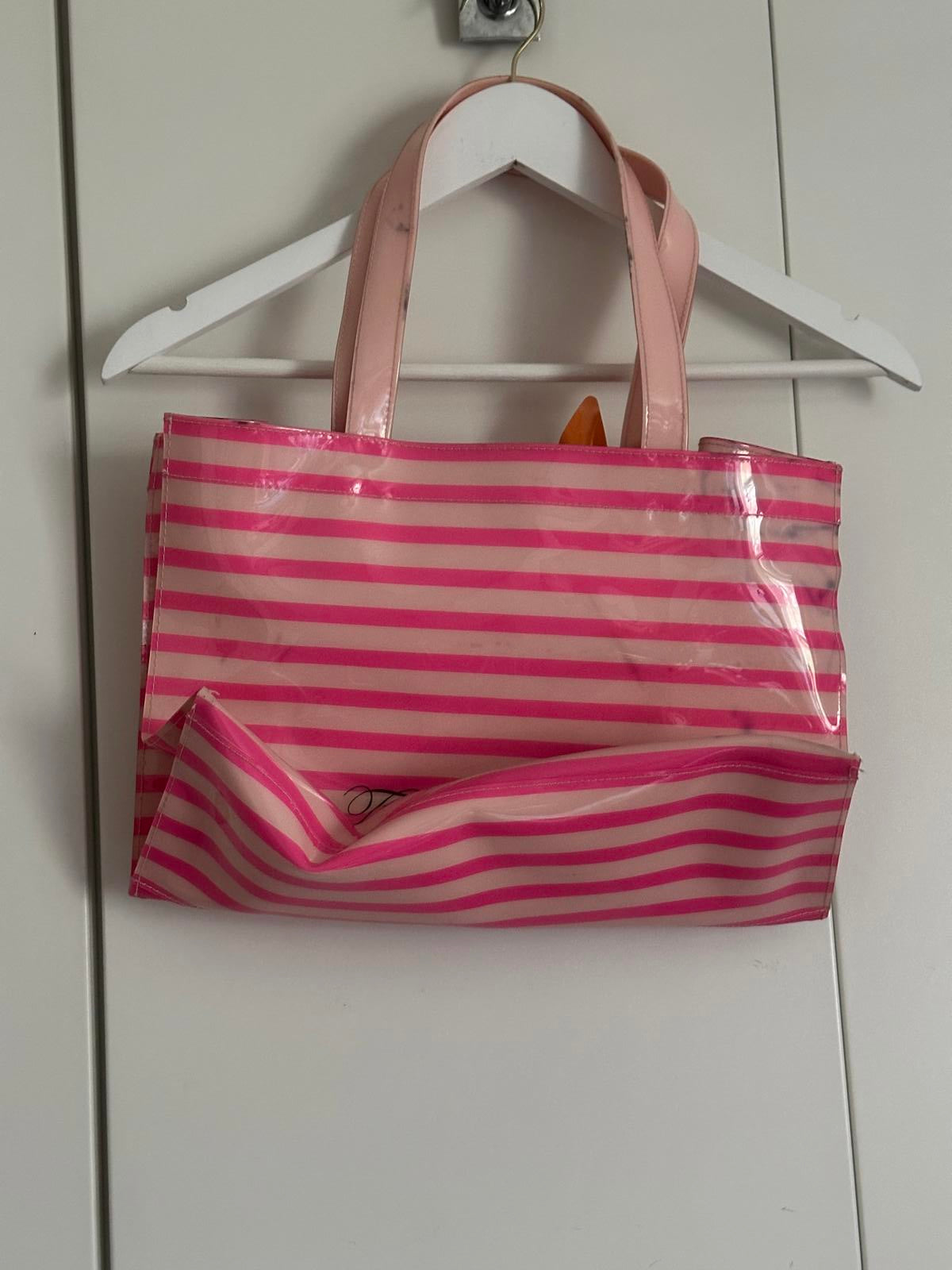 Ted Baker Striped Tote Bag with Pinwheel Bow