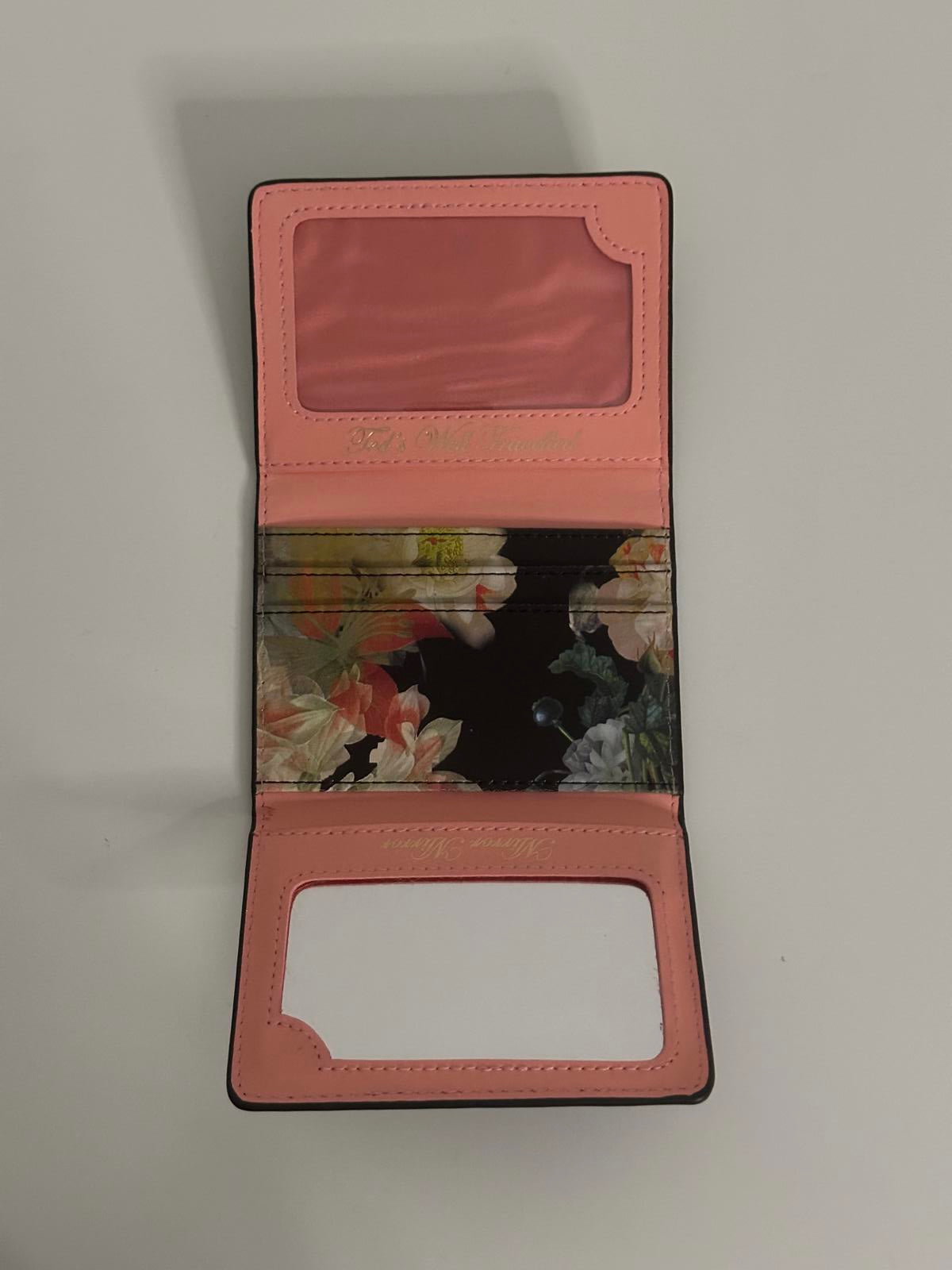 Ted Baker Floral Print Wallet with Rose Gold Bow