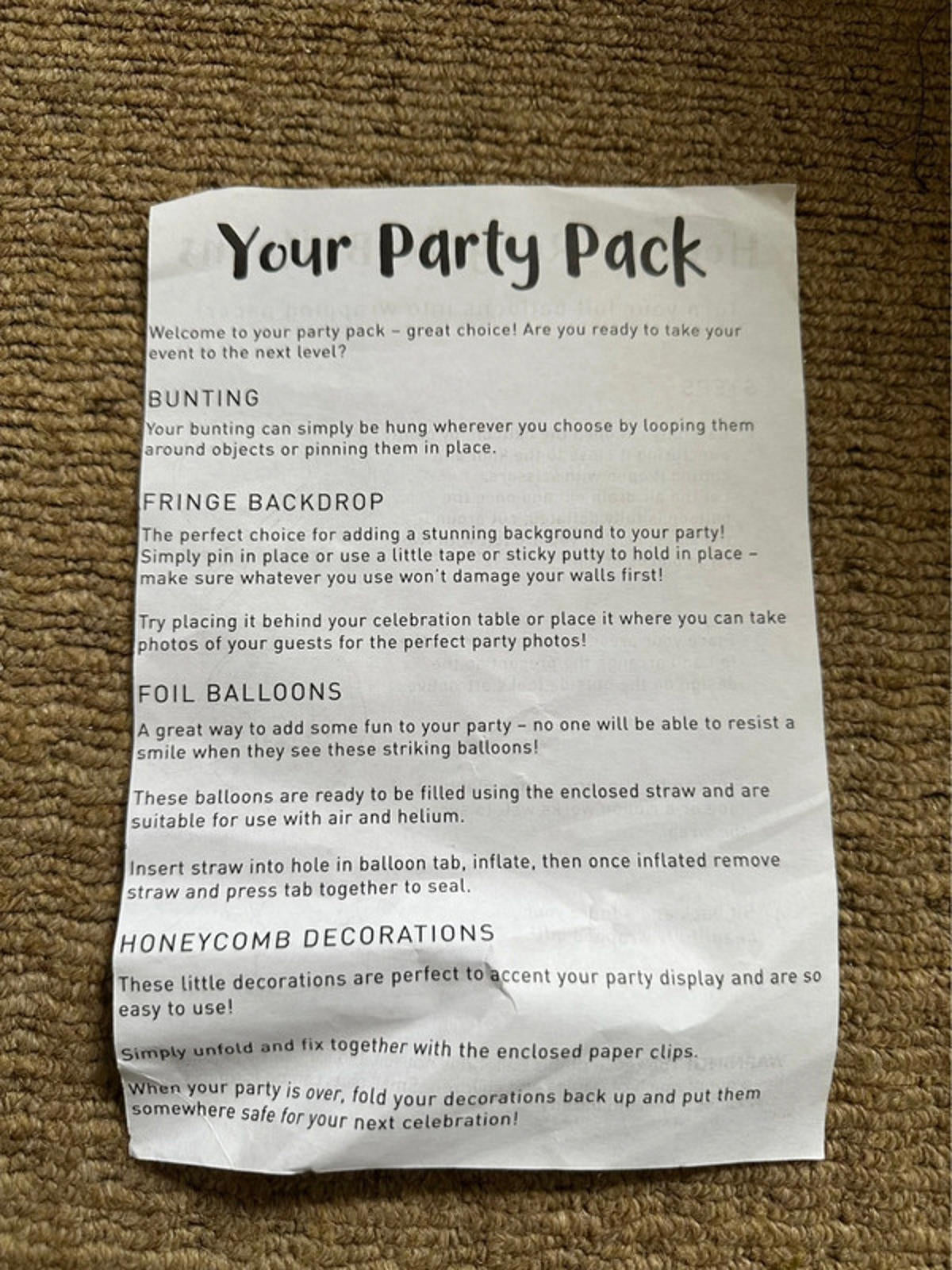 Jolie Kids Party Pack - 21 Piece Set