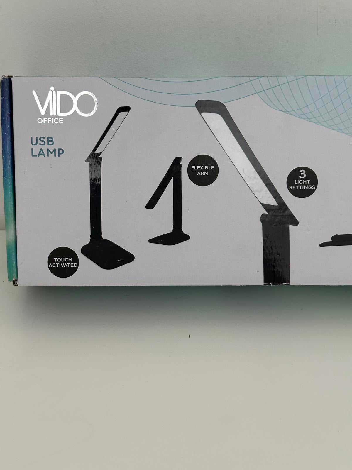 Vido Office USB LED Desk Lamp – Touch Activated, Flexible & Foldable