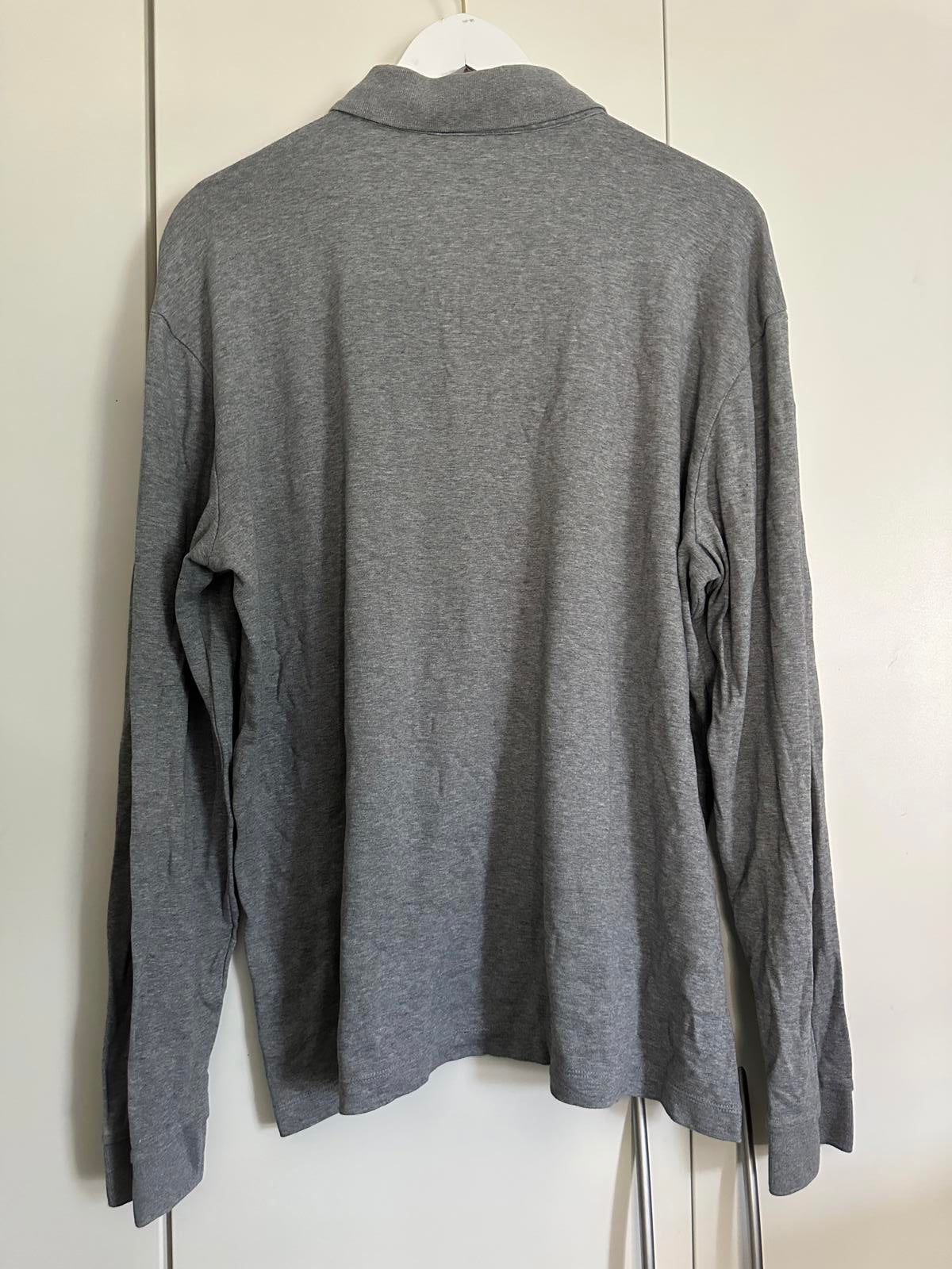 Hugo Boss Long Sleeve Polo Shirt Grey XXL