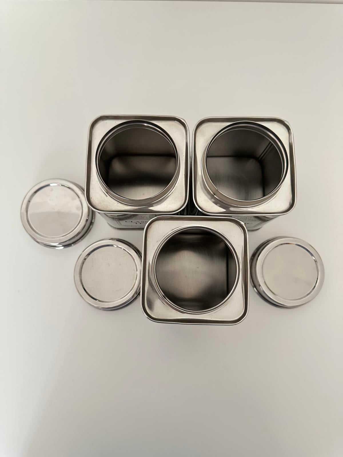 Elegant Classic Coffee, Tea & Sugar Canisters Set