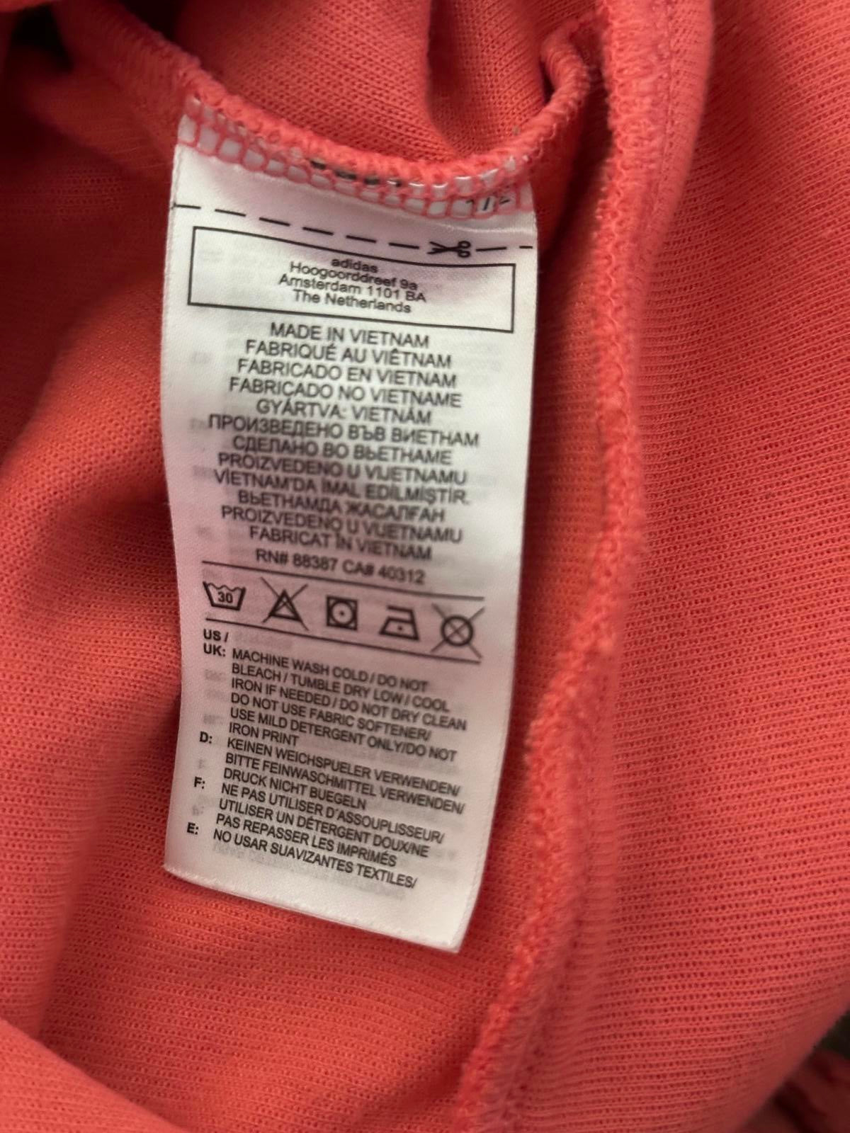 Adidas Pink Hoodie with Back Zip