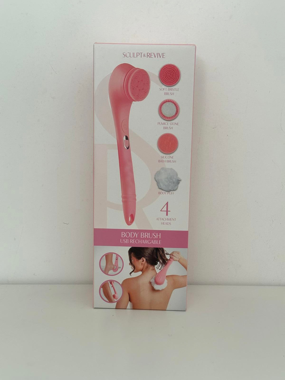 Sculpt & Revive USB Rechargeable Body Brush for Deep Cleansing & Exfoliation
