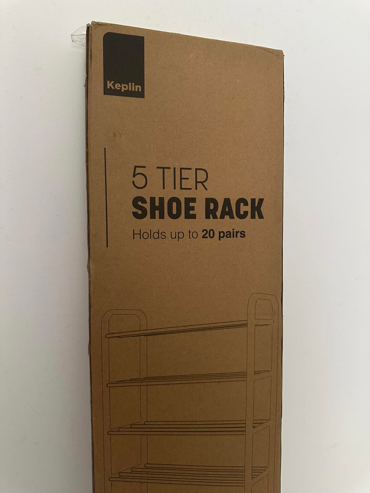 Keplin 5 Tier Shoe Rack – Space-Saving Storage for Up to 20 Pairs