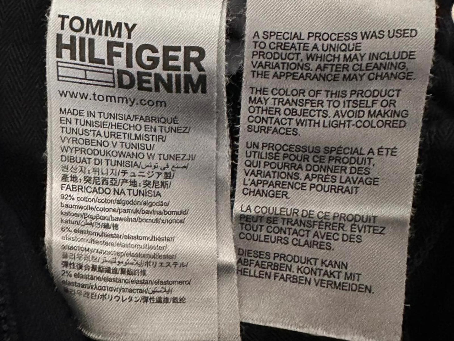 Tommy Hilfiger Denim Classic Straight Sutton Jeans – Black – W32 L34