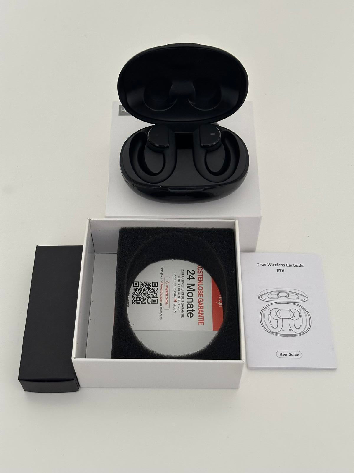 HolyHigh ET6 True Wireless Bluetooth Earbuds with Charging Case