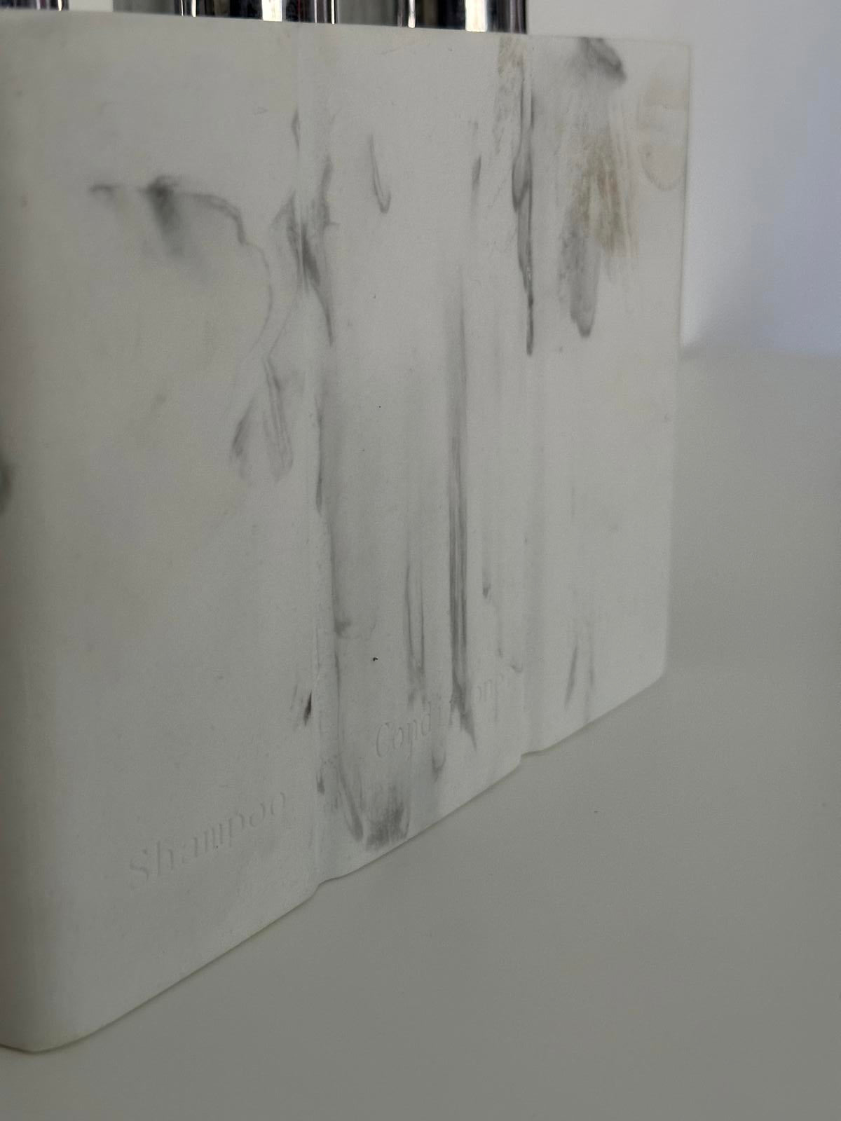 Marble Effect Trio Soap Dispenser – Shampoo, Conditioner & Body Wash
