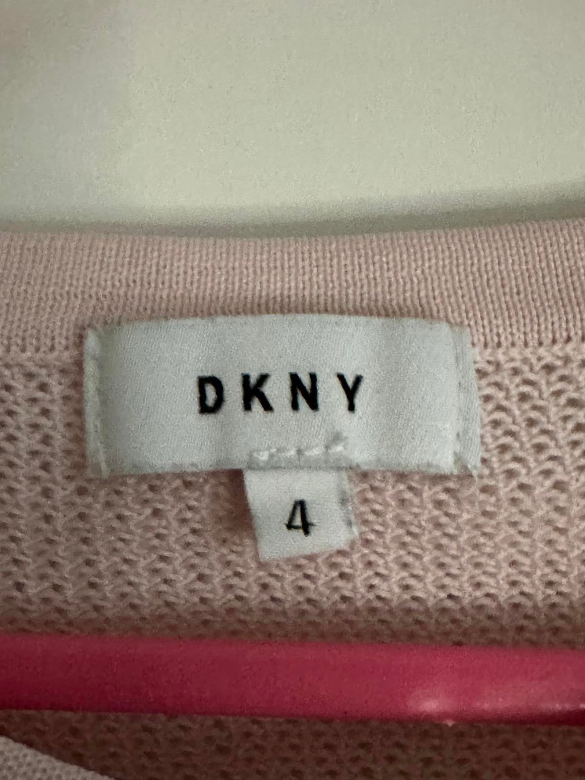 DKNY Girls Pink Layered Dress & Mesh Crop Top Set