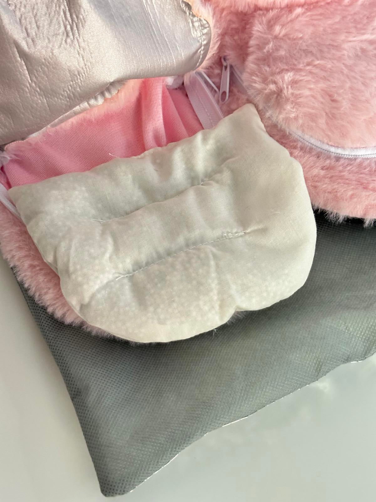 Kudd.ly Pink Heated Slippers – Super Soft Faux Fur Warmers