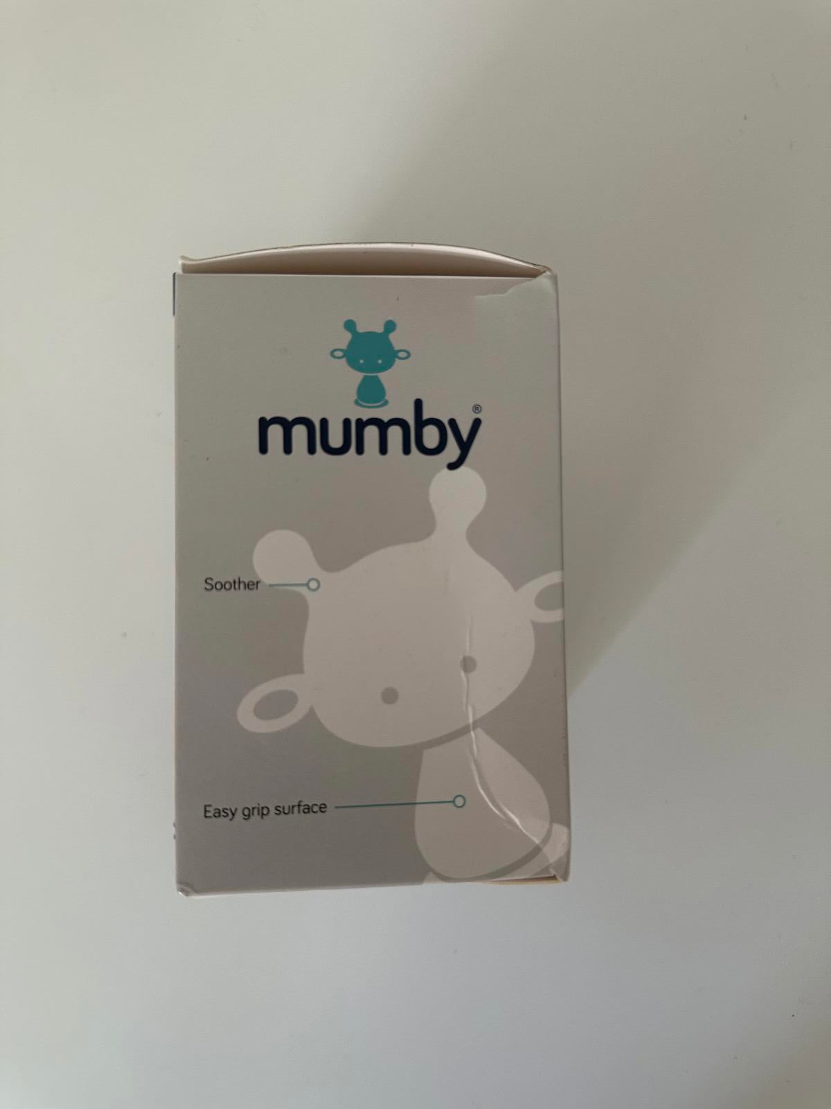 Mumby Mamella Soothing Teether Toy – Pink Mushroom Design (3m+)