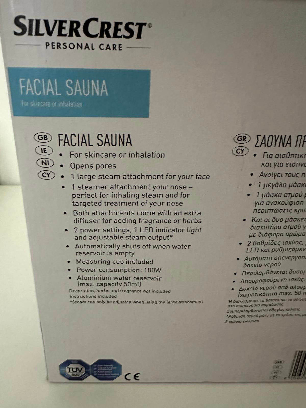 SilverCrest Facial Sauna - 2-in-1 Skincare Device