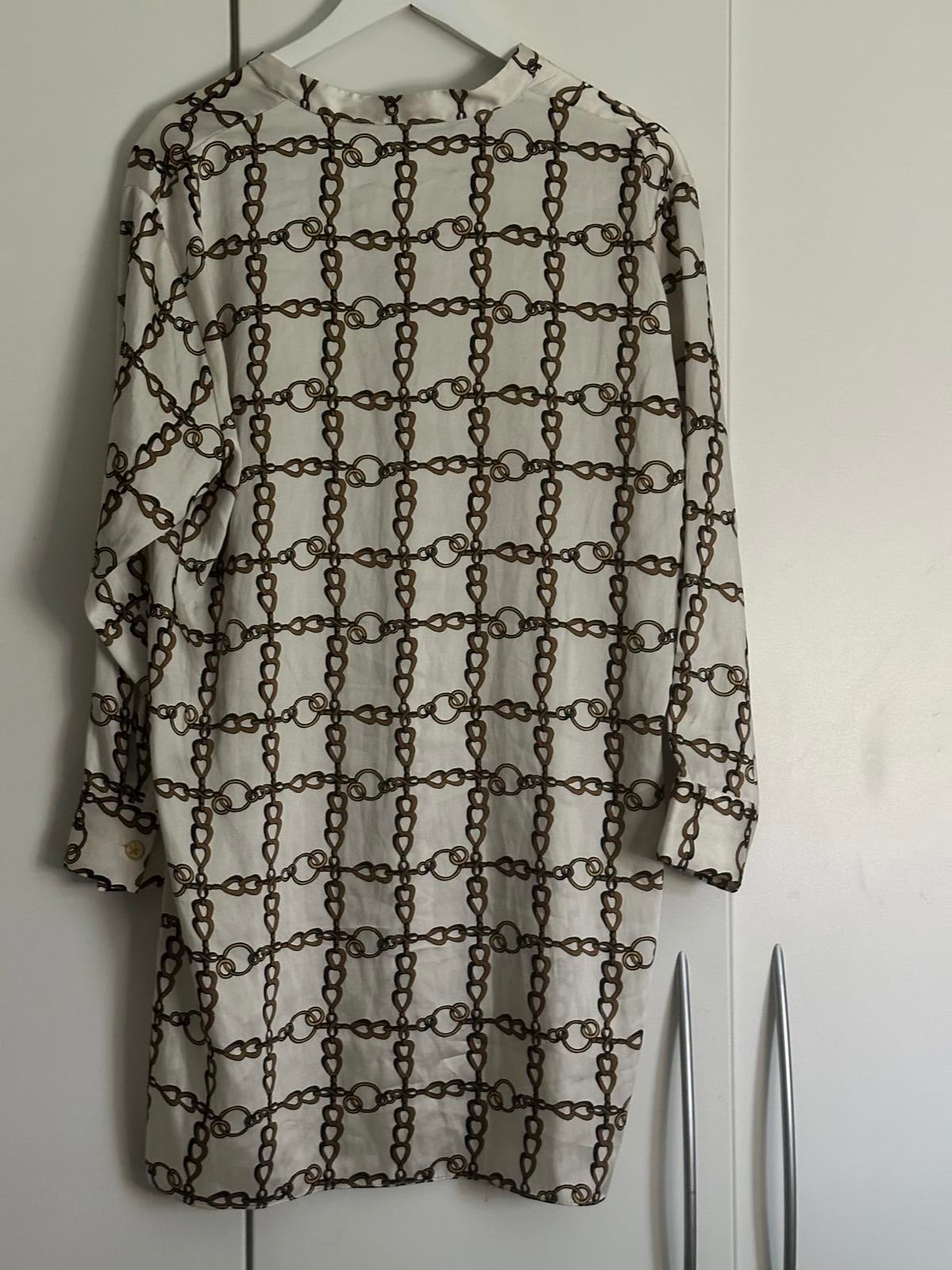 Zara Woman Chain Print Tunic Blouse