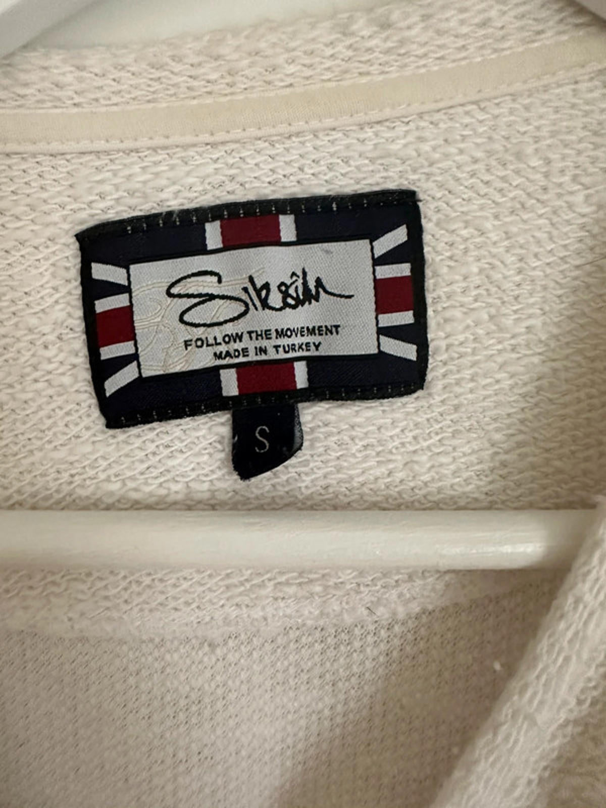SikSilk Men's Short Sleeve T-Shirt in Cream