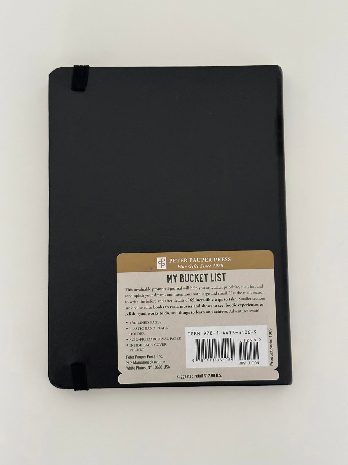 Peter Pauper Press "My Bucket List – Living the Dream" Guided Journal