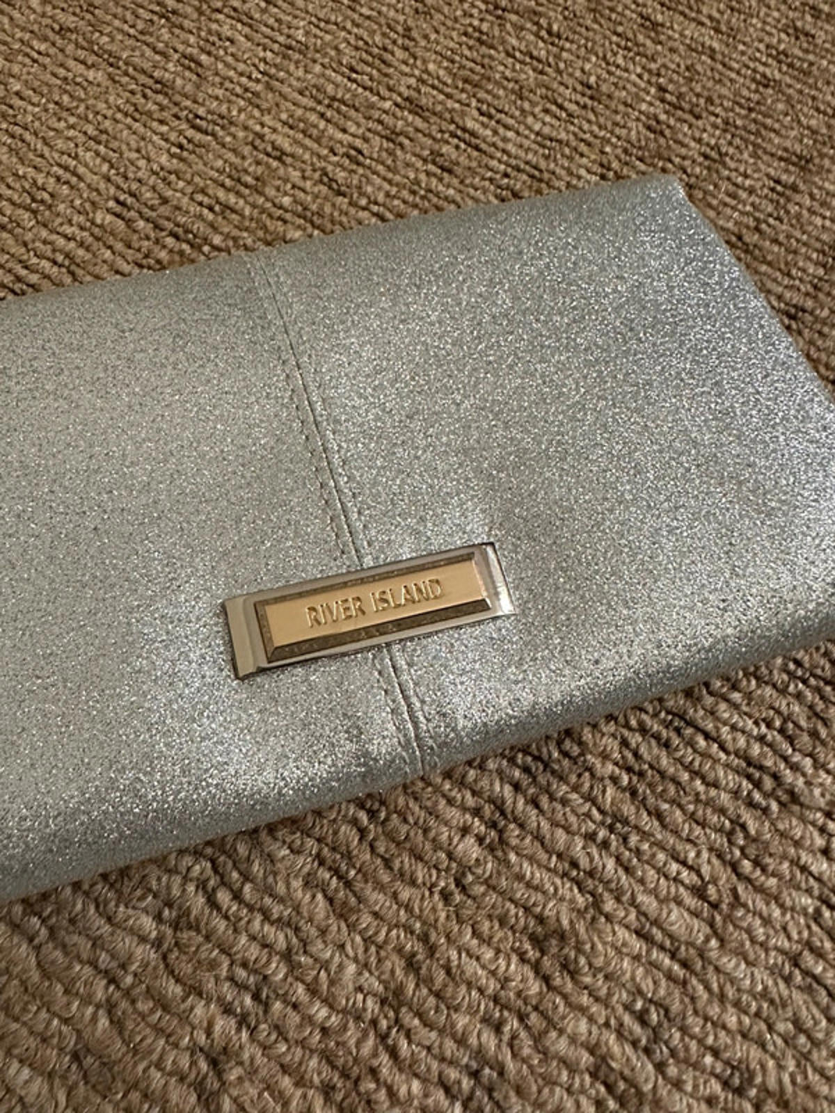 Elegant Silver Clutch by River Island