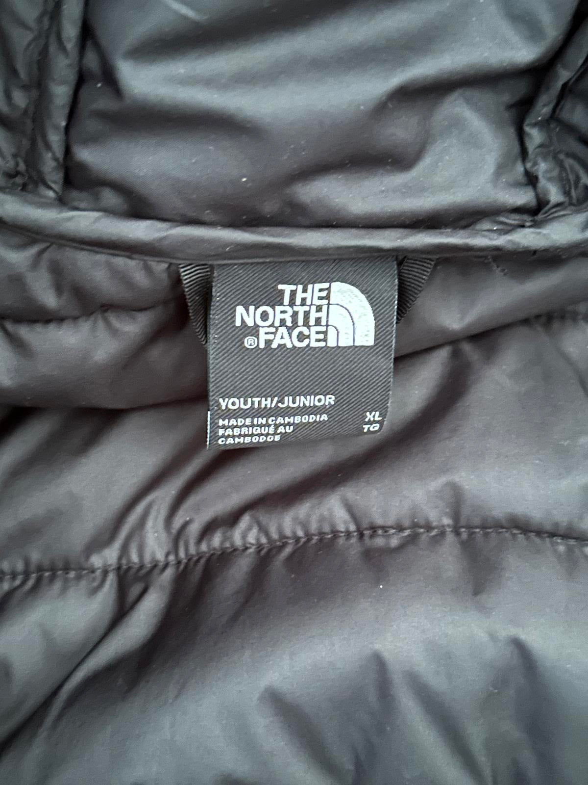 The North Face Youth XL Black Puffer Jacket with Hood