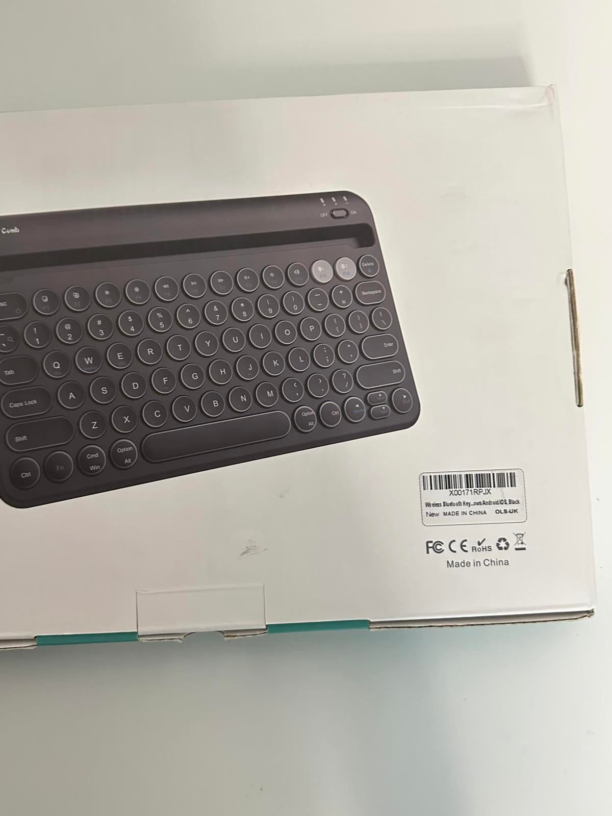 Jelly Comb Wireless Bluetooth Keyboard – Slim, Multi-Device, Rechargeable