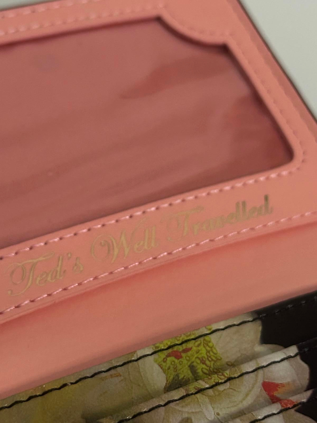 Ted Baker Floral Print Wallet with Rose Gold Bow