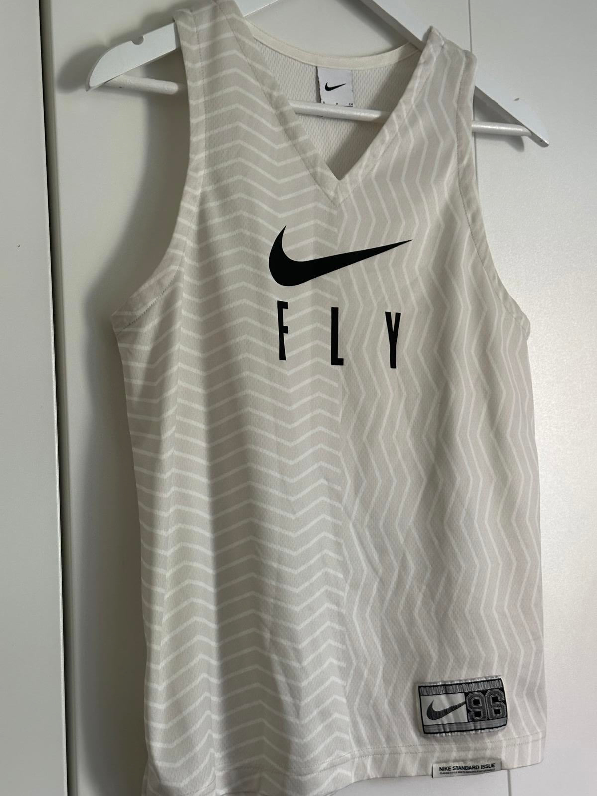 Nike Dri-FIT “Fly 96” Sleeveless Training Top – White/Cream