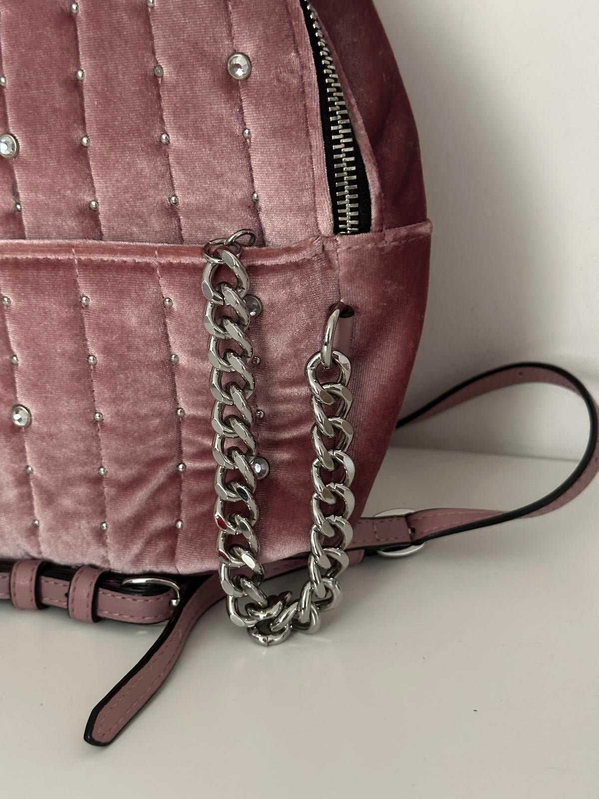 Victoria’s Secret Pink Velvet Studded Backpack