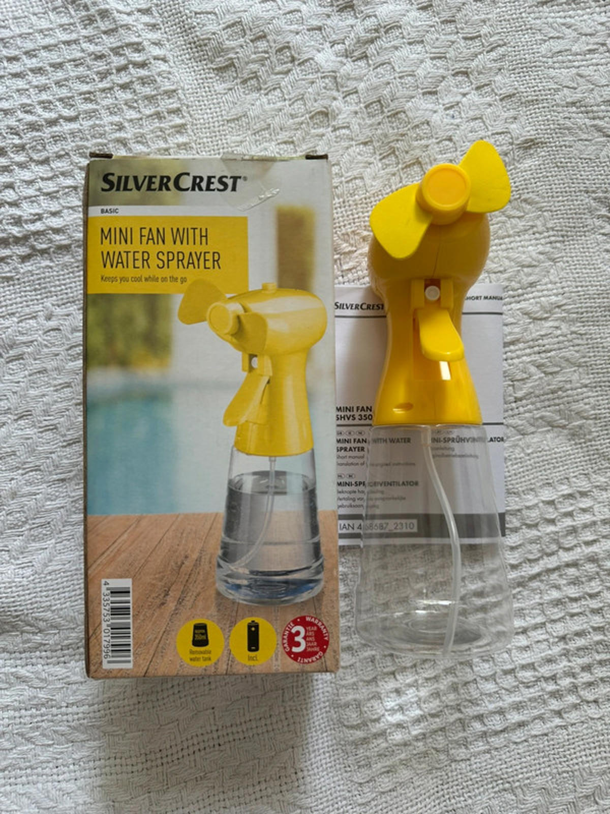 SilverCrest Mini Fan with Water Sprayer