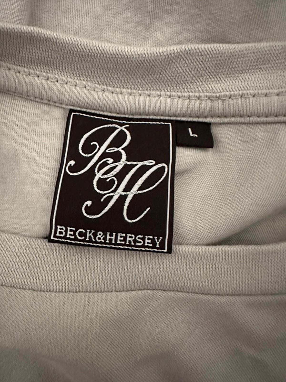 BECK&HERSEY Grey Logo T-Shirt