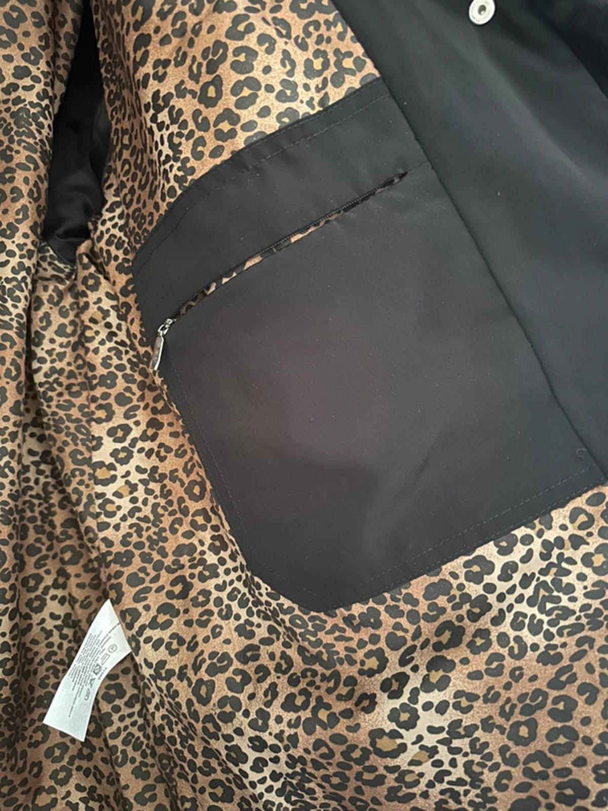 EWM Pure Classics Ladies Coat – Size 16 – Fur Trim & Leopard Print Lining