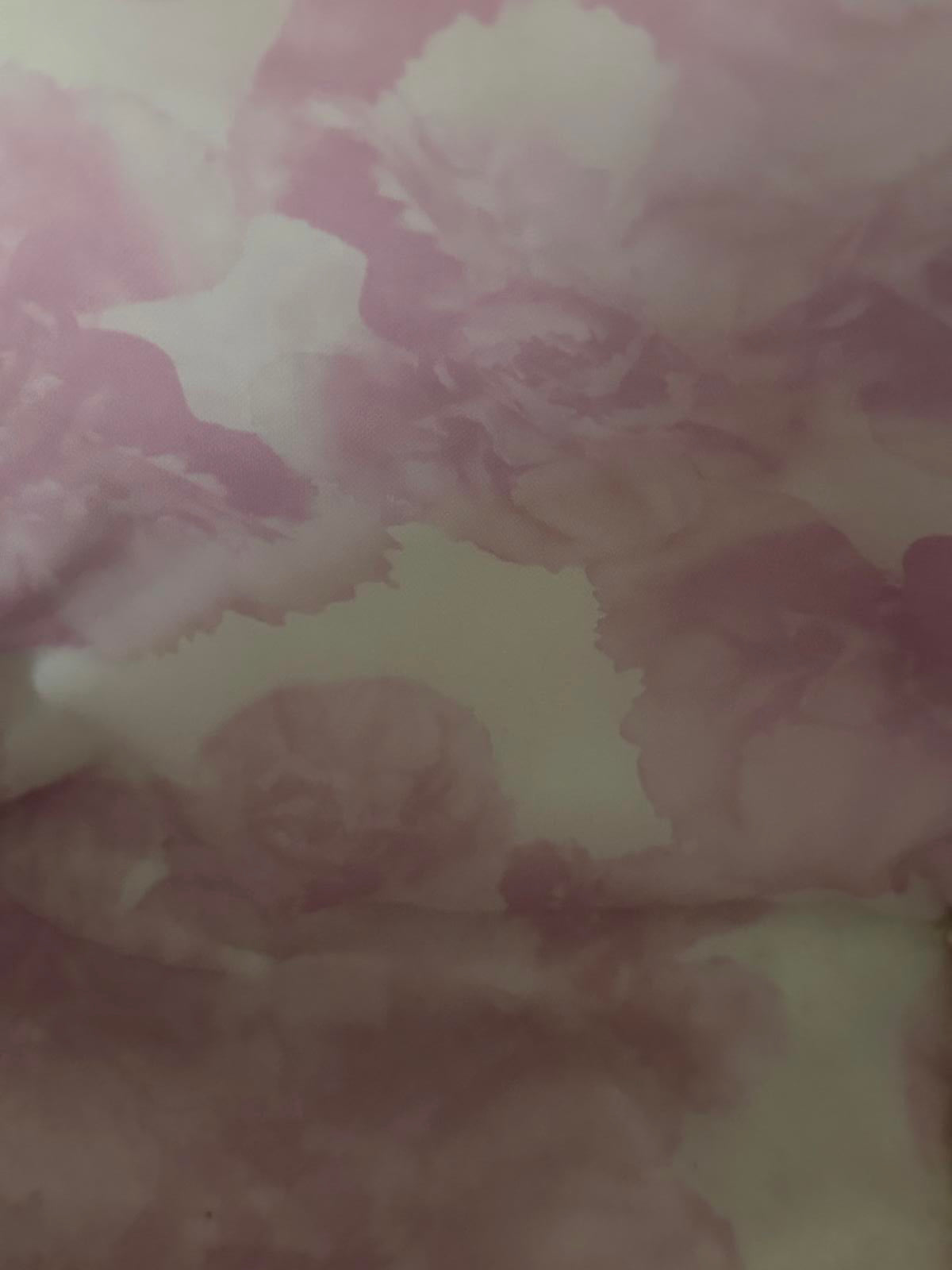 Ted Baker Mint Floral Cosmetic Bag with Rose Gold Details