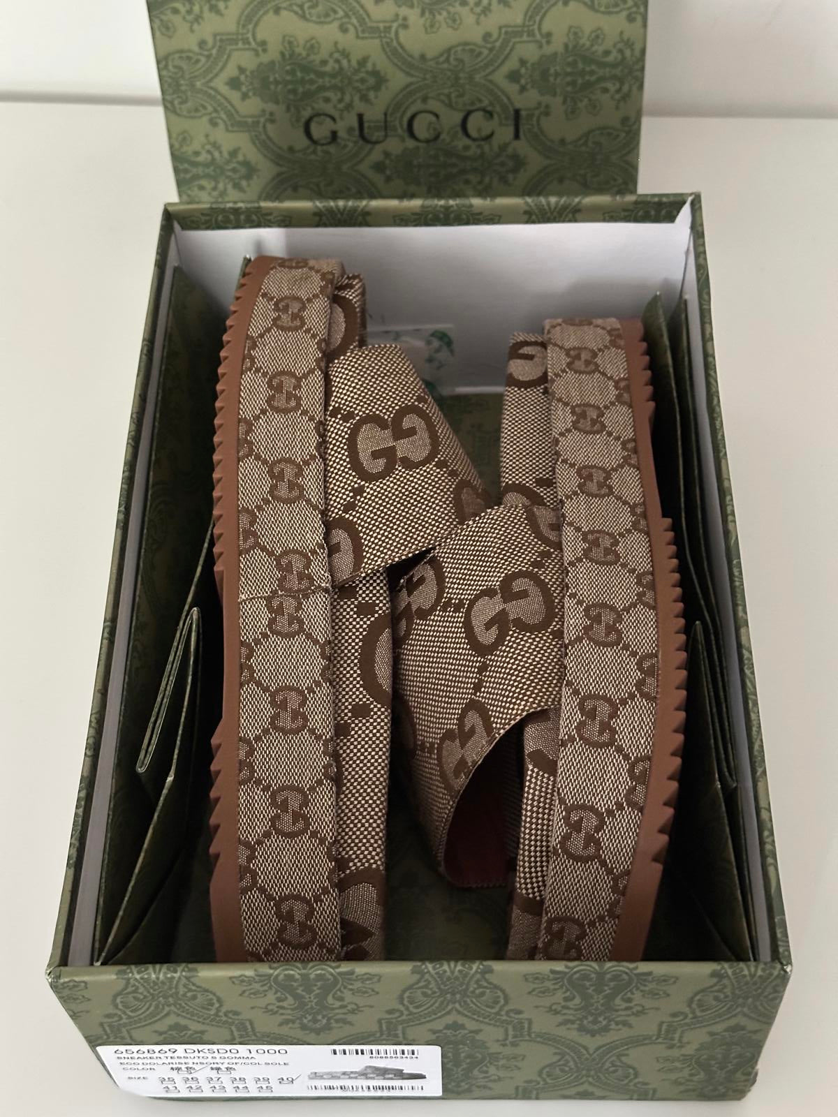 Gucci GG Canvas Platform Slides – Brown Monogram