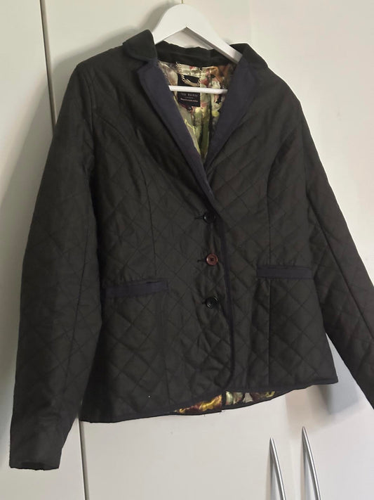 Ted Baker Quilted Jacket with Floral Lining