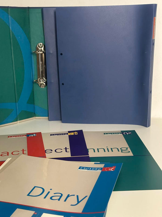 Quadro Ring Binder Organiser with Dividers & Diary Inserts