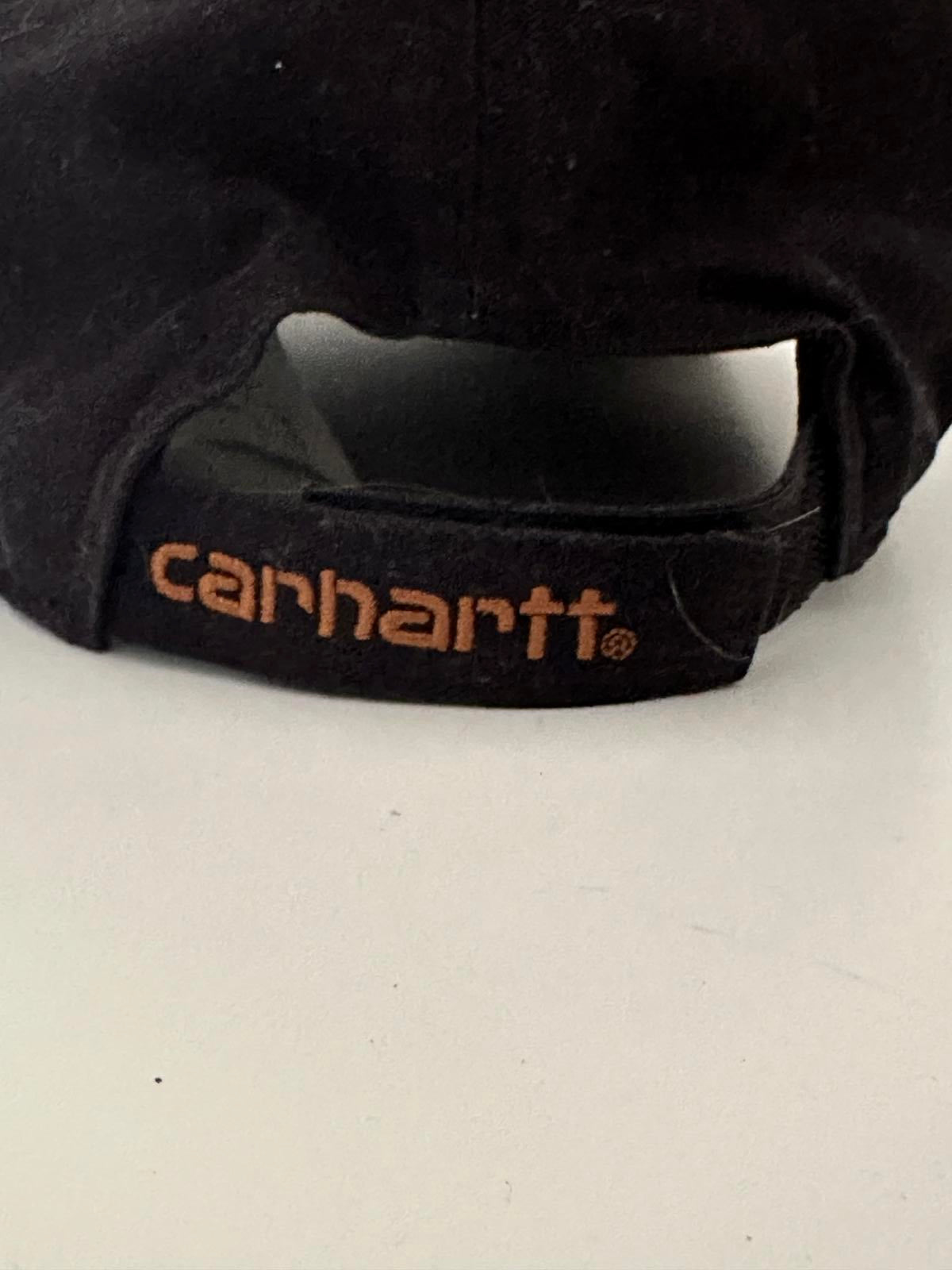 Carhartt Classic Black Cap with Leather Patch