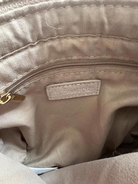 Suede Clutch Bag with Gold Chain