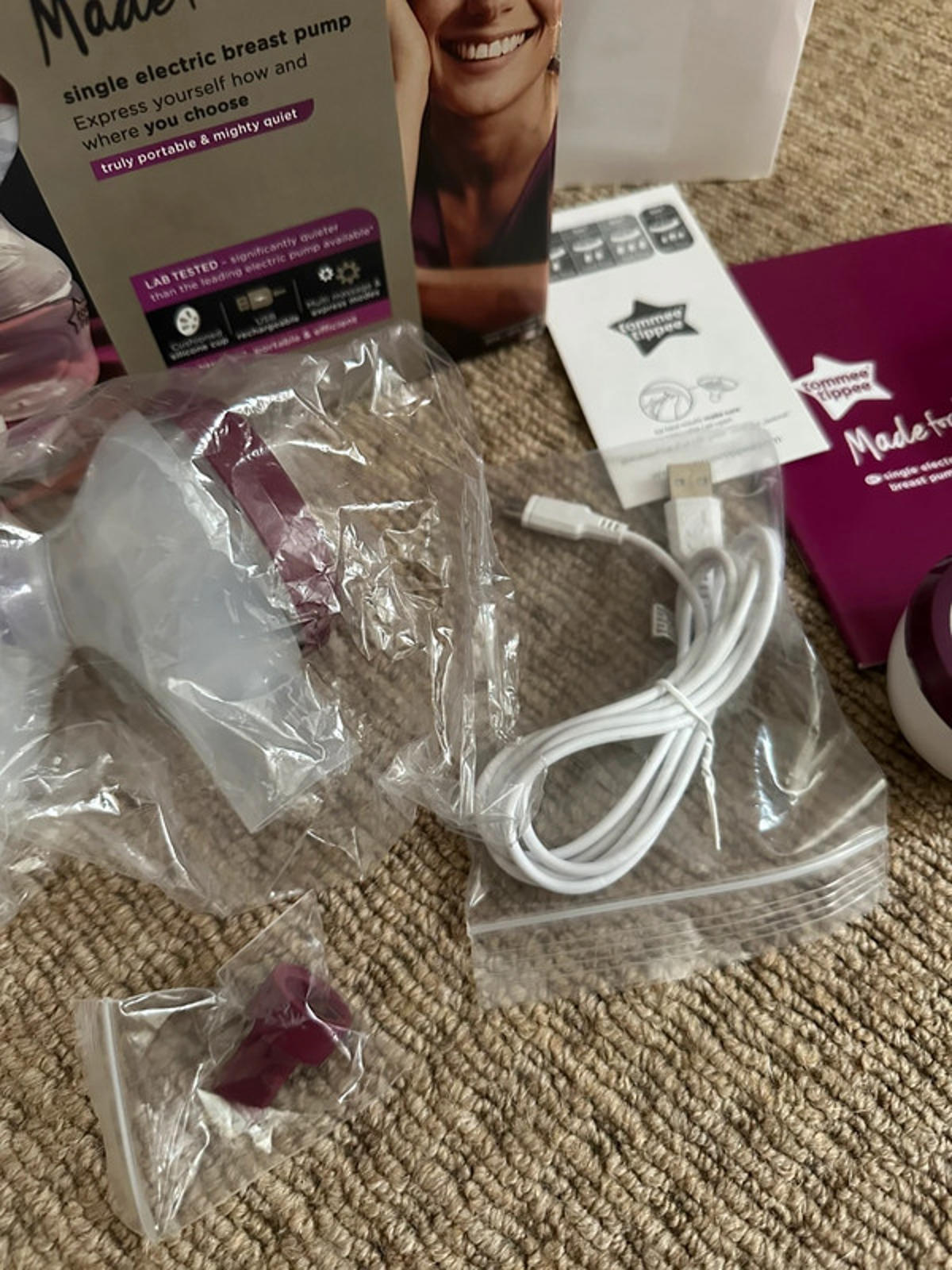 Tommee Tippee Made for Me Single Electric Breast Pump - Complete Set