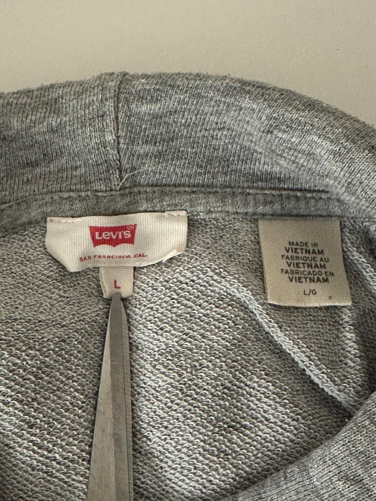 Levi’s classic grey logo hoodie – large